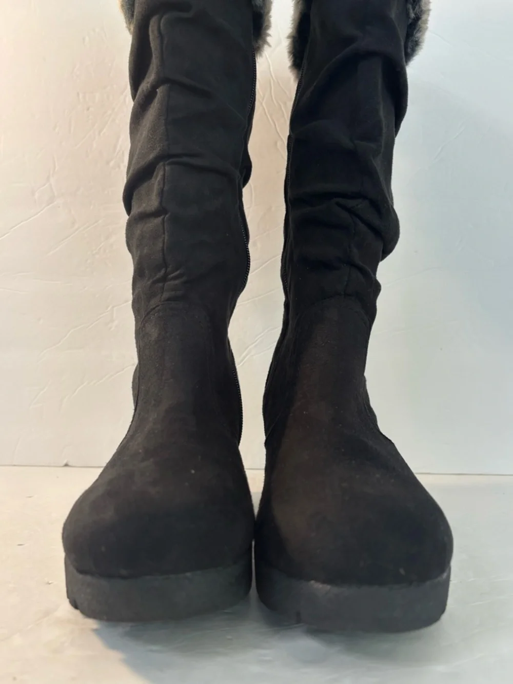 FADED GLORY Lorna Black Winter Boots Size 9